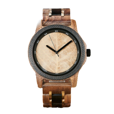 Unique Male Walnut & Eboy Wooden Watch GT155-1 Men's watch Bobo Bird 