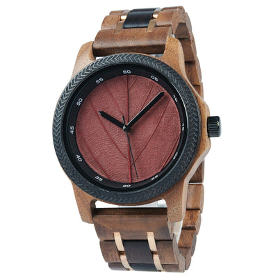 Unique Male Walnut & Eboy Wooden Watch GT155-2 Men's watch Bobo Bird 