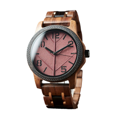 Unique Male Walnut & Eboy Wooden Watch GT155-5 Men's watch Bobo Bird 