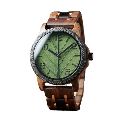 Unique Male Walnut & Eboy Wooden Watch GT155-6 Men's watch Bobo Bird 