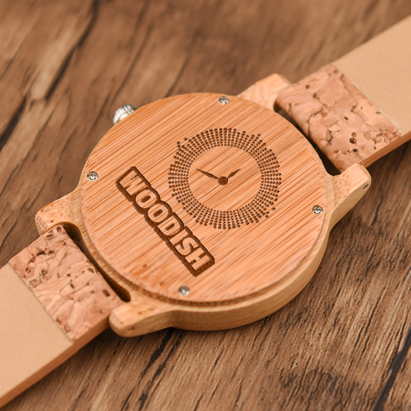 Men s Bamboo Cork Watch M11 Woodish